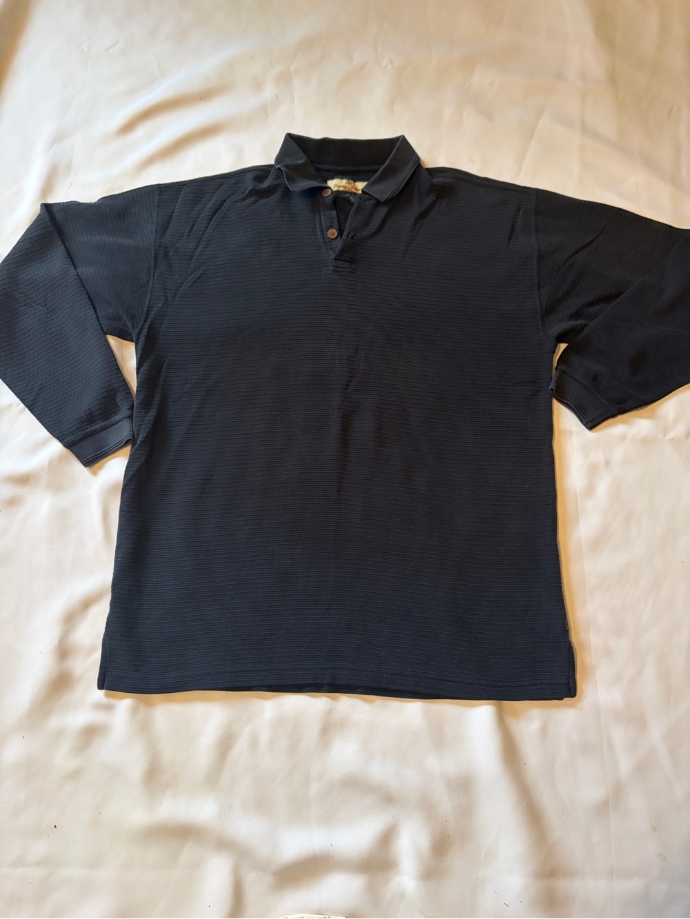 Tommy Bahama Men's Long Sleeve Polo - Black